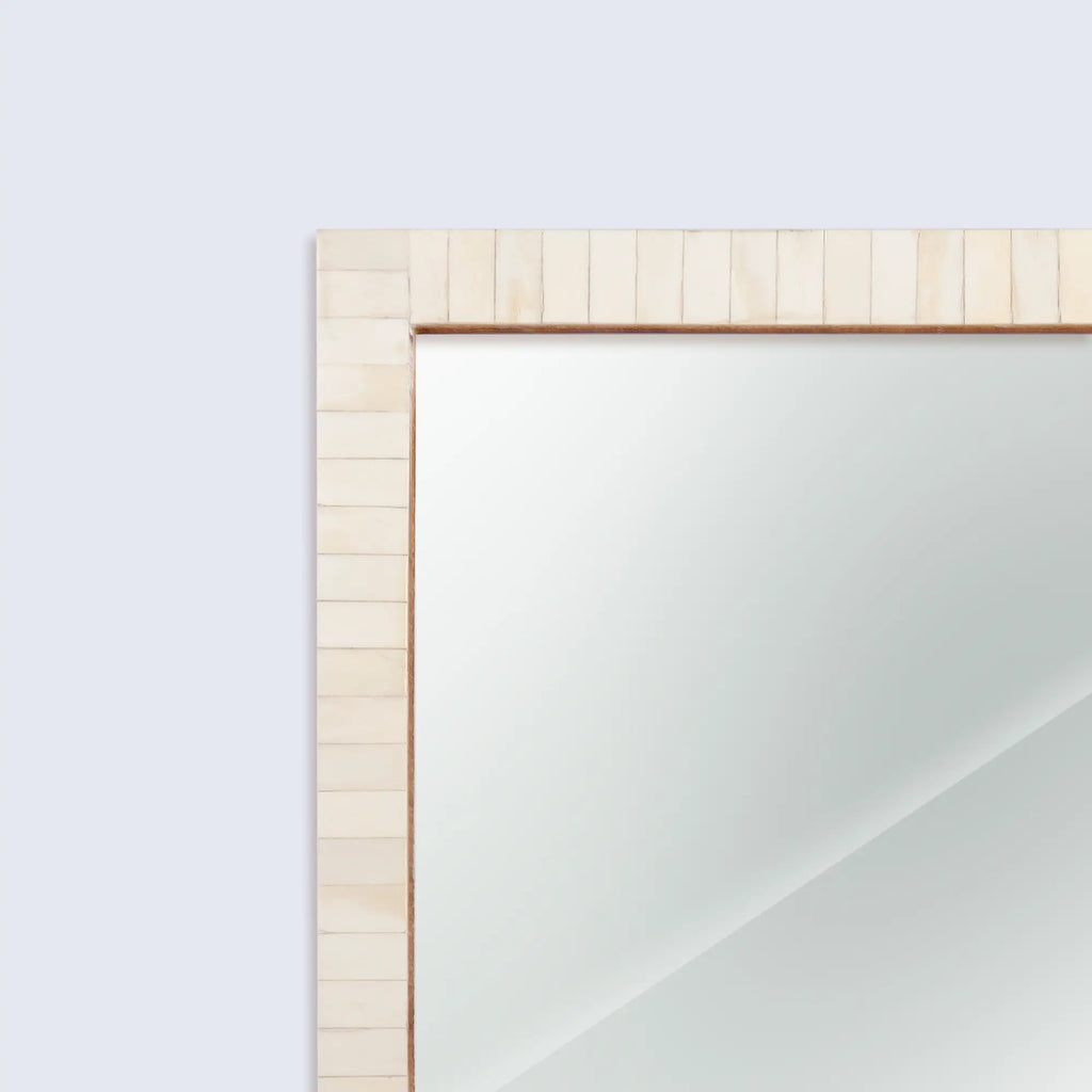 Make To Order Classic White Mirror Bone Inlay Collection in 3 Sizes