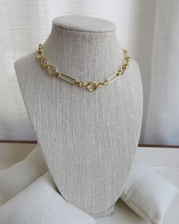 Louvre Charm Holder Necklace - Clicker Clasp - add charms