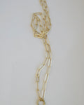 Paperclip Charm Holder Necklace - Clicker Clasp - add charms