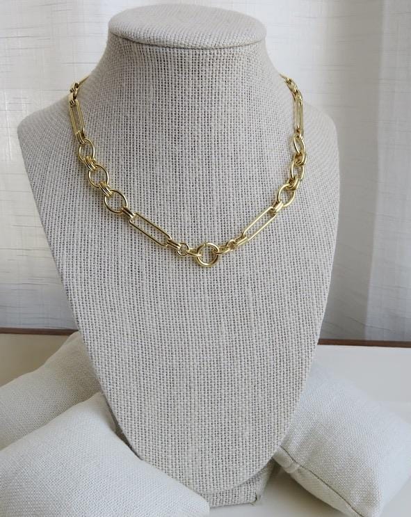 Louvre Charm Holder Necklace - Clicker Clasp - add charms